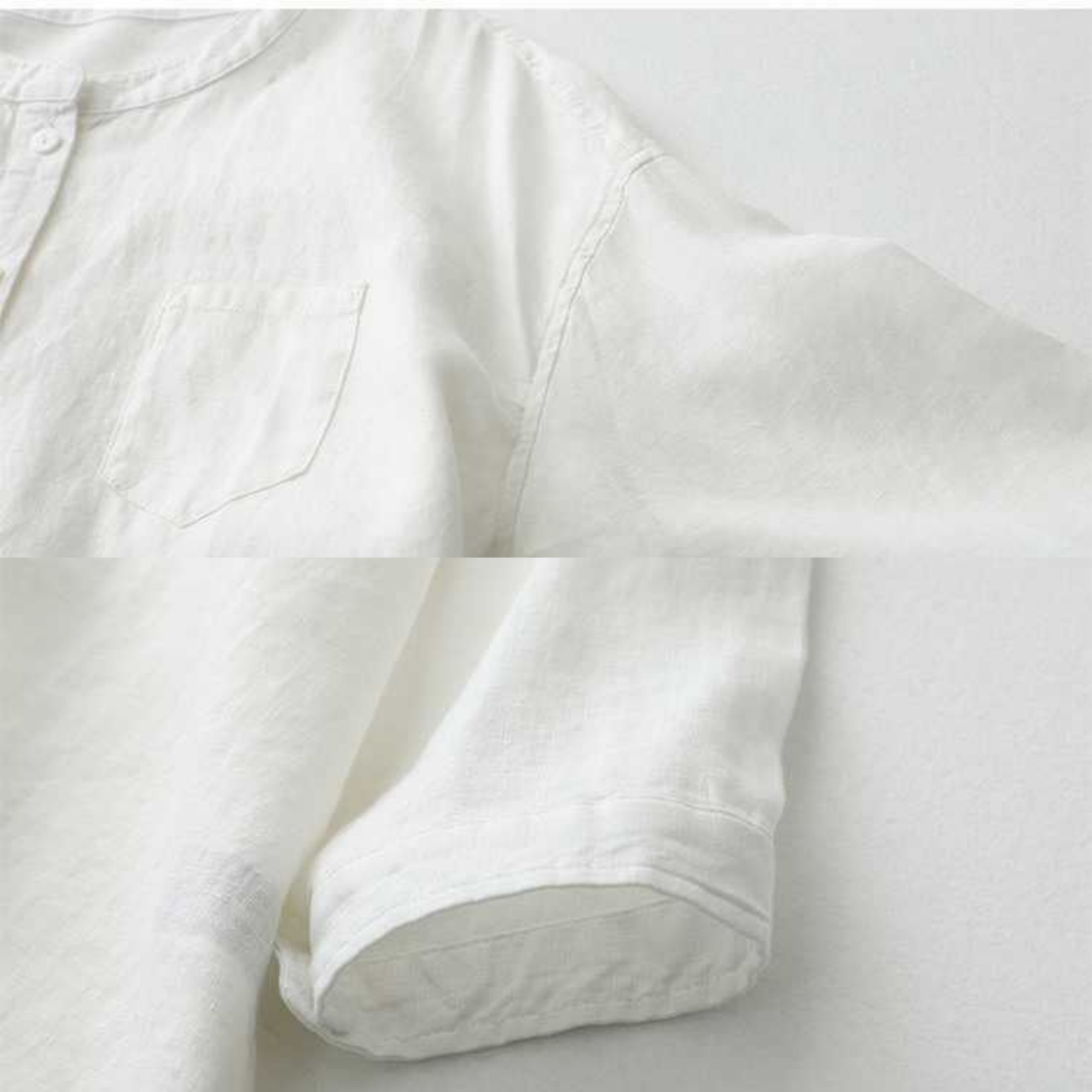 Classic Pure Cotton Plain Shirt With Pocket