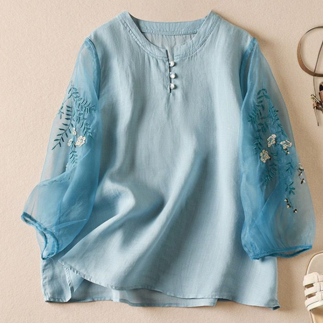 Pure Cotton Embroidered Full Sleeves Shirt