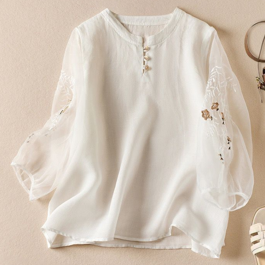 Pure Cotton Embroidered Full Sleeves Shirt
