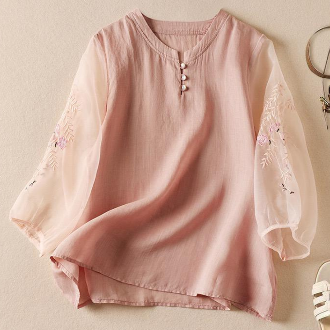 Pure Cotton Embroidered Full Sleeves Shirt