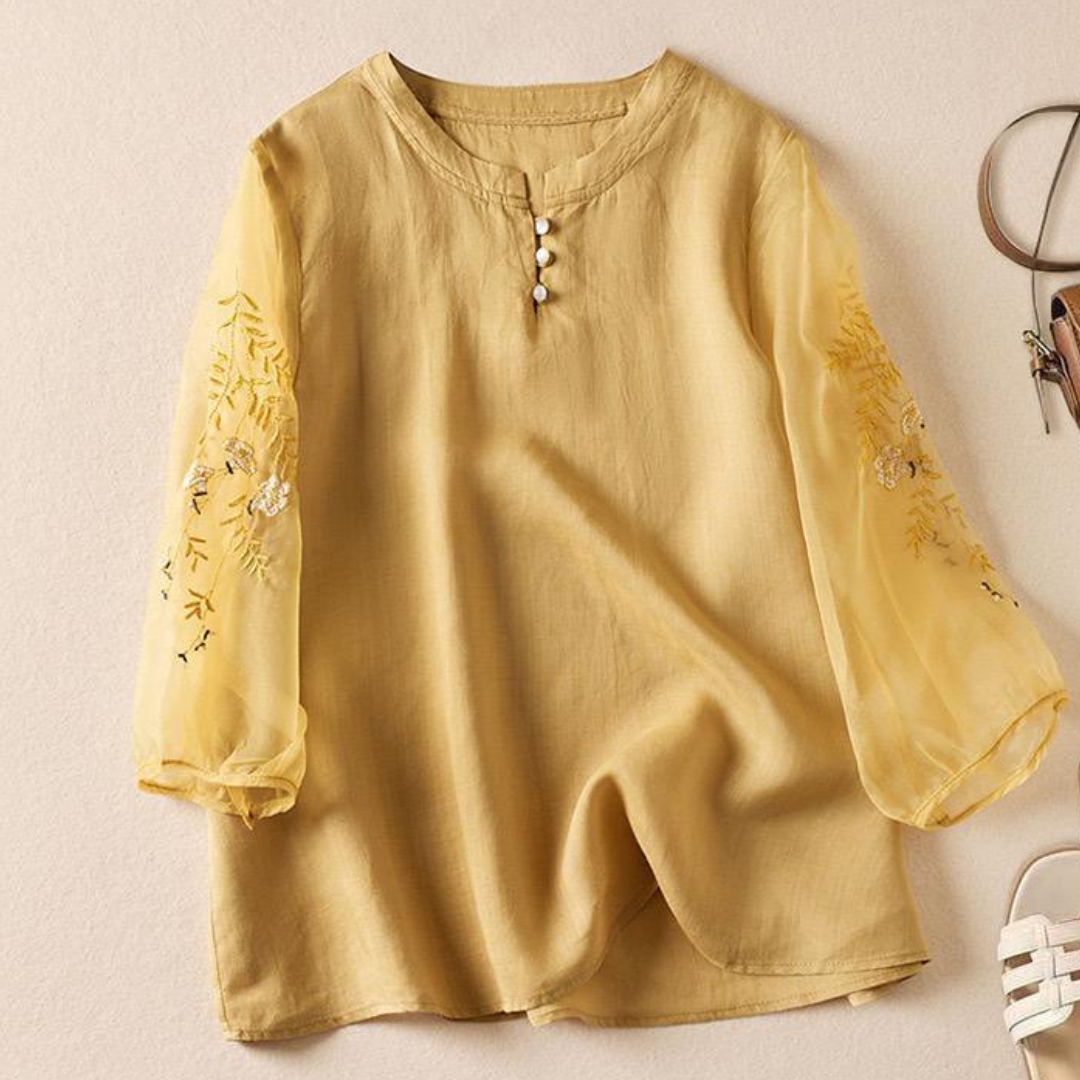 Pure Cotton Embroidered Full Sleeves Shirt