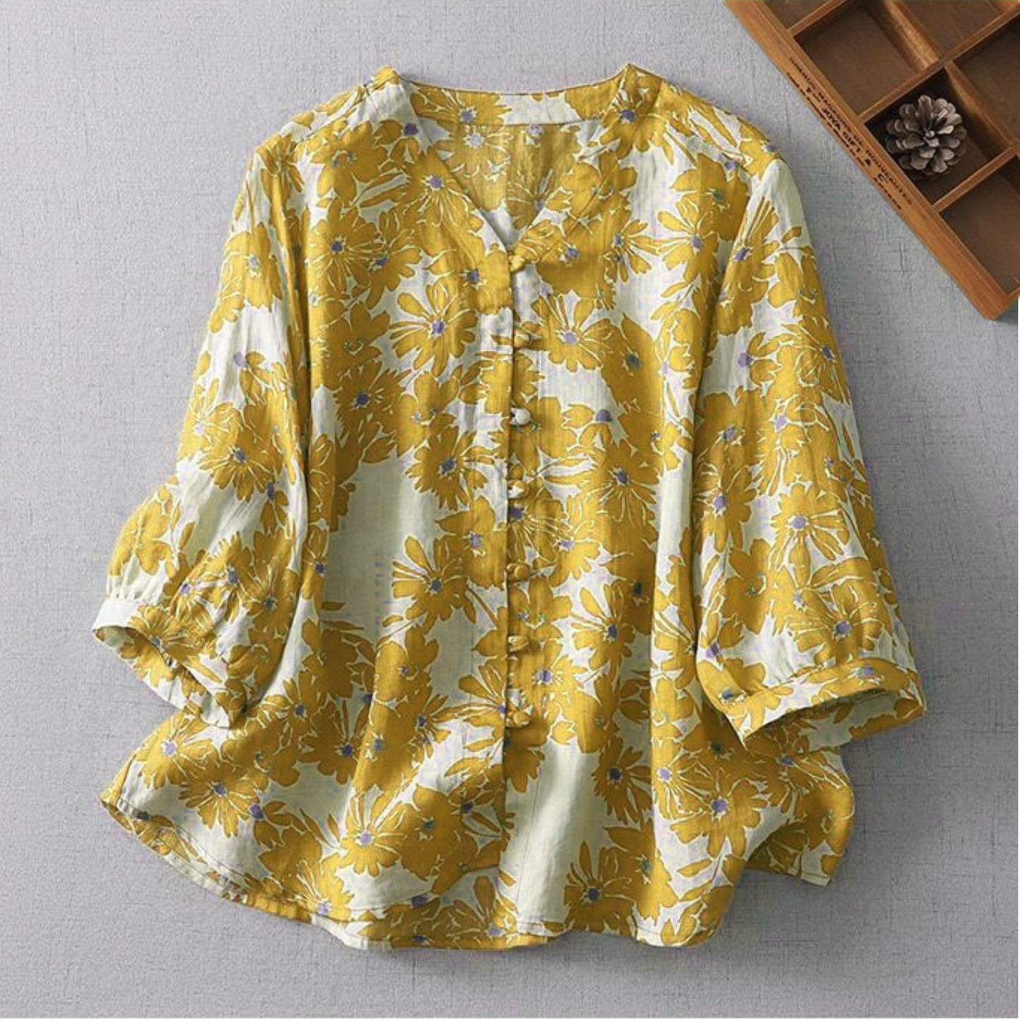 Pure Cotton Flex Floral Printed Shirt
