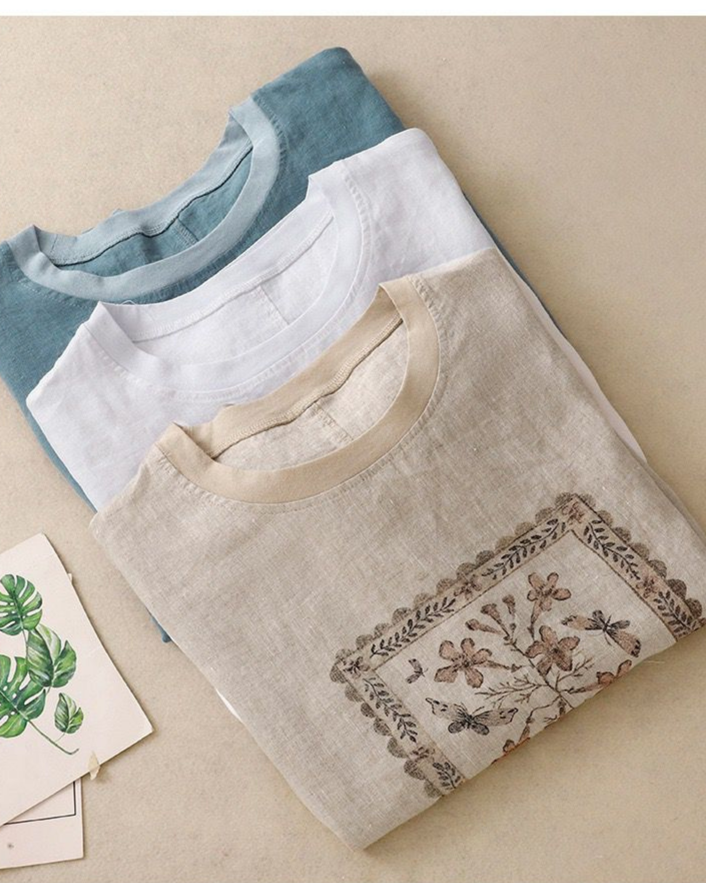 Pure Cotton Round Neck Printed Top T-Shirt