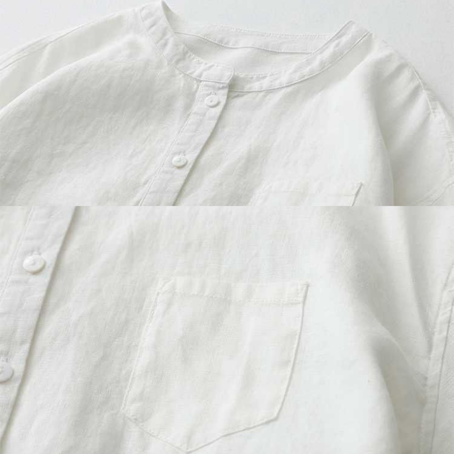 Classic Pure Cotton Plain Shirt With Pocket