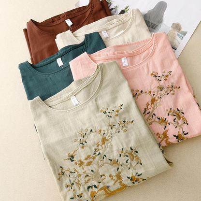 Pure Cotton Embroidered Comfortable Top