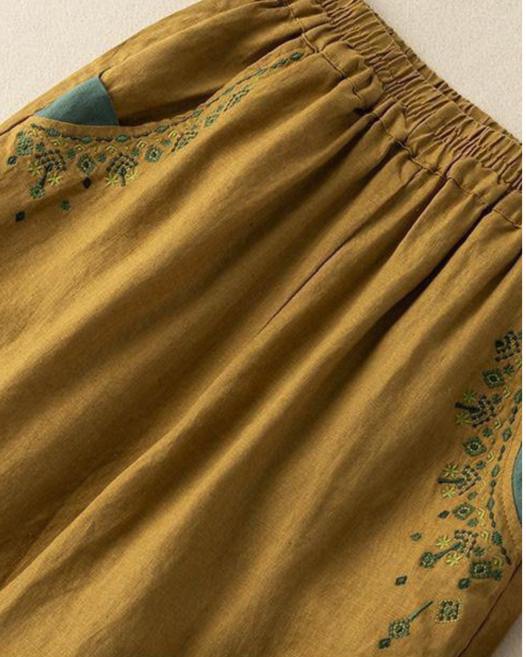 Pure Flex Cotton Women's Embroidered Comfort Pants
