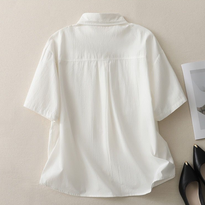 Pure Cotton Ruffled Shirt