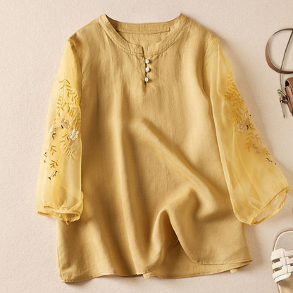 Pure Cotton Embroidered Full Sleeves Shirt