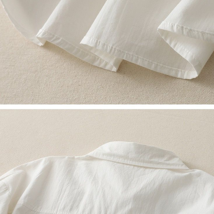 Pure Cotton Ruffled Shirt