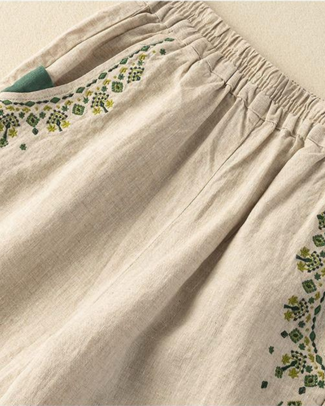 Pure Flex Cotton Women's Embroidered Comfort Pants