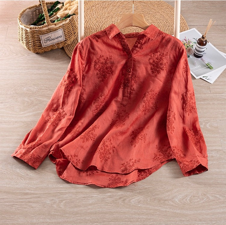 Embroidered Pure Cotton Comfortable Top