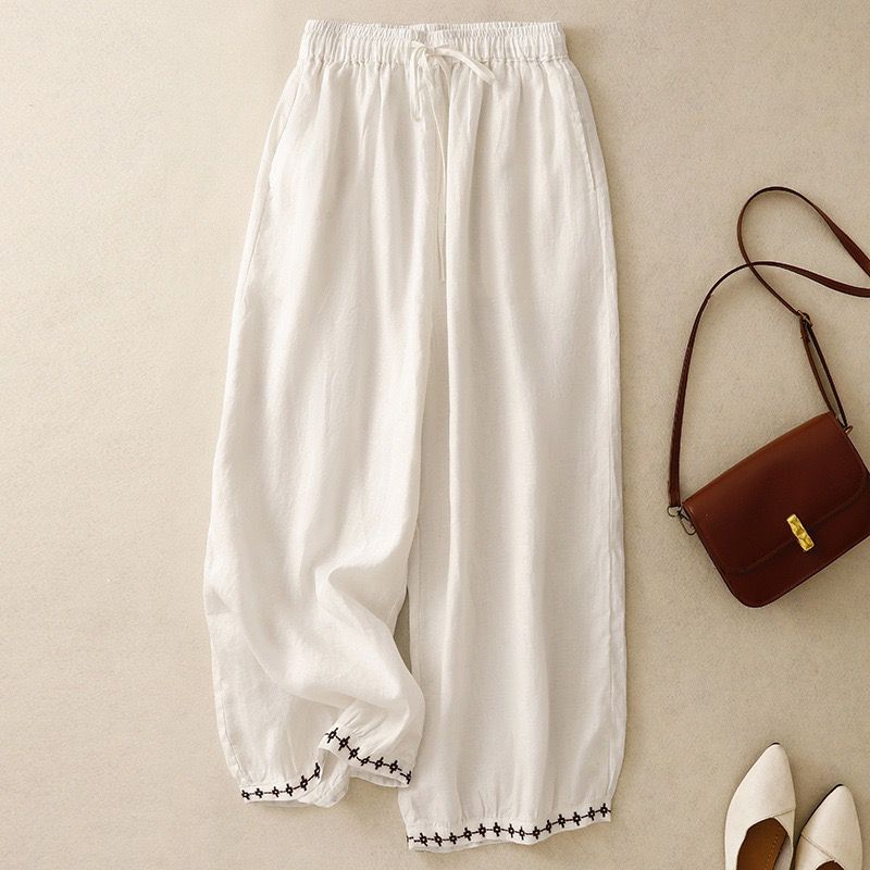 Pure Flex Cotton Embroidered Harem Pants for Women