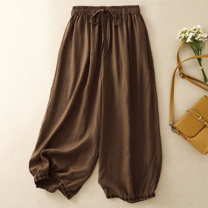 Pure Flex Cotton Embroidered Harem Pants for Women