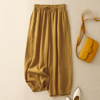 Pure Flex Cotton Embroidered Harem Pants for Women