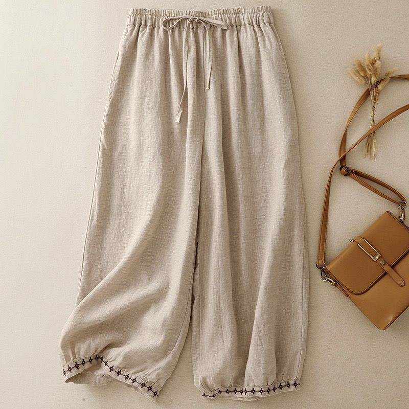 Pure Flex Cotton Embroidered Harem Pants for Women