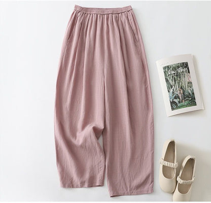 Boho Breeze Women's Pure Flex Cotton Casual Pants