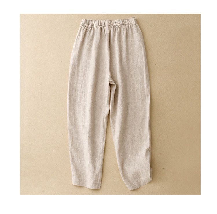 Pure Viscose Linen Relaxed Comfort Pants
