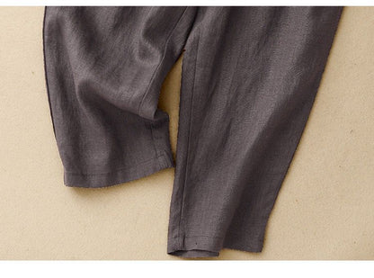 Pure Viscose Linen Relaxed Comfort Pants
