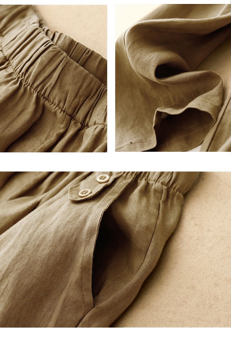 Pure Viscose Linen Relaxed Comfort Pants