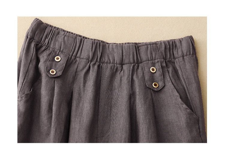 Pure Viscose Linen Relaxed Comfort Pants