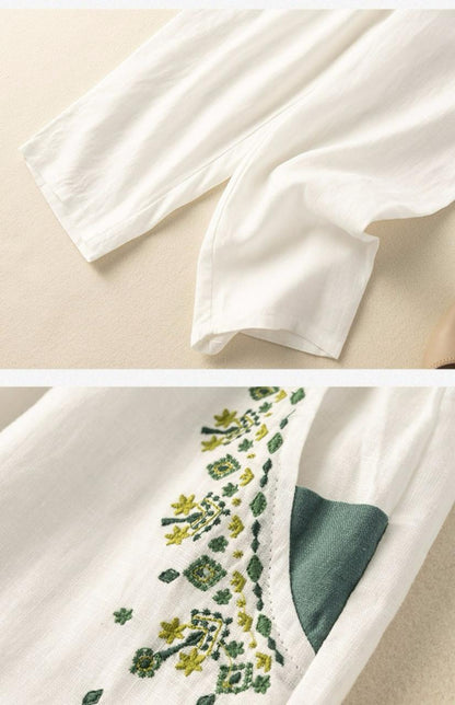 Pure Flex Cotton Women's Embroidered Comfort Pants